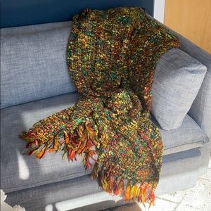 Pier 1 50x60 Multi-Color Throw Blanket